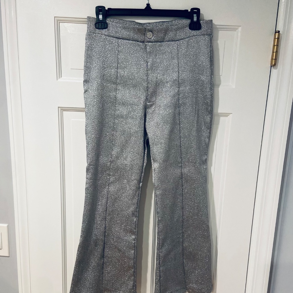 Weissman Metallic Silver Dance Costume 2-Piece Suit (Blazer & Pants) Adult Medi - Picture 10 of 13